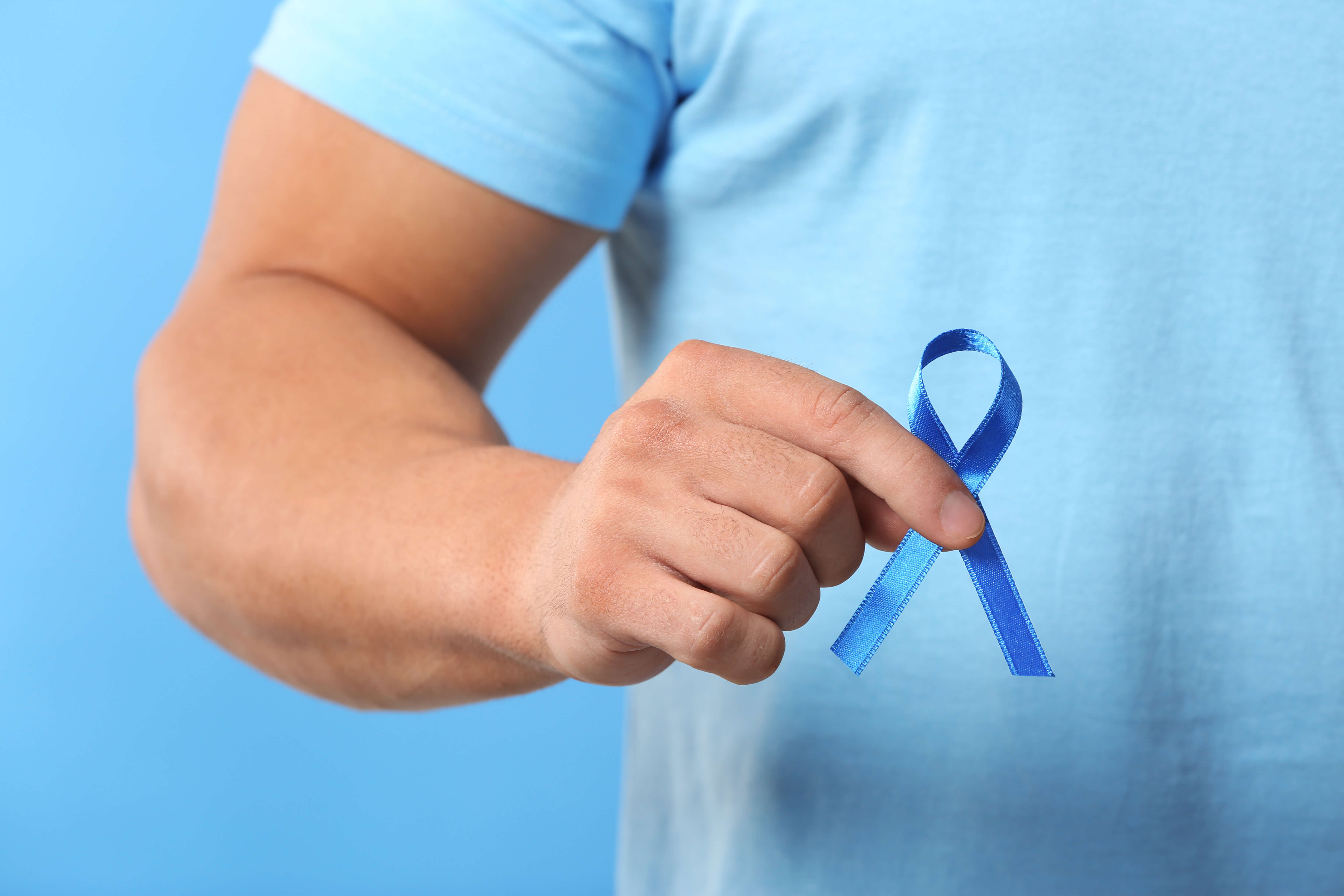 blue ribbon for colon awareness month