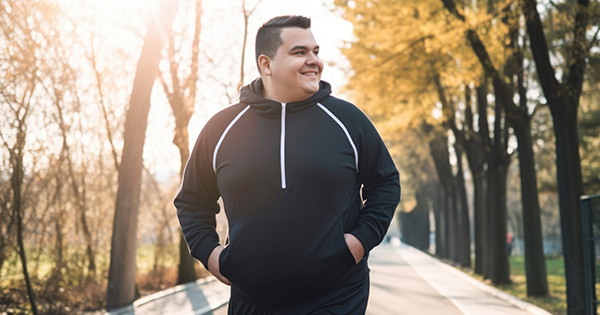 Man taking a walk