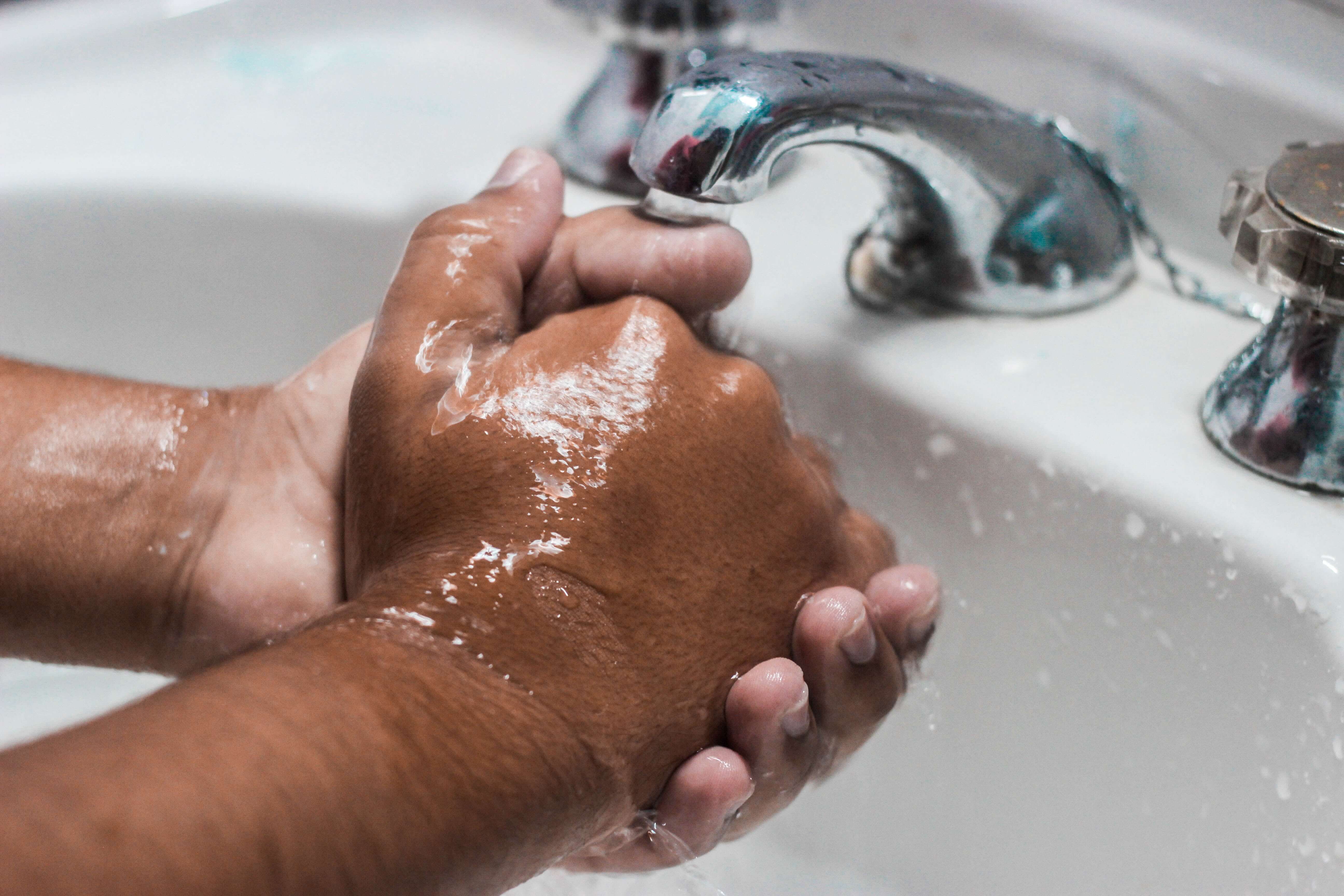 Proper hand washing