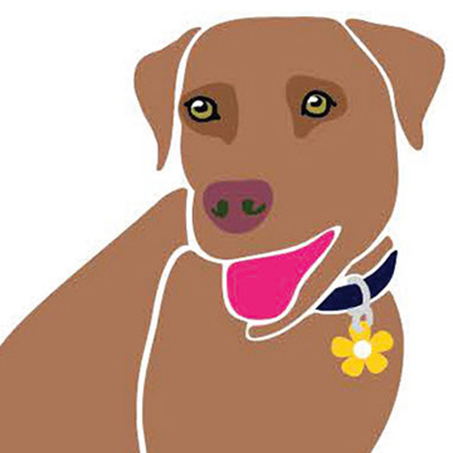 Pepper the dog illustration